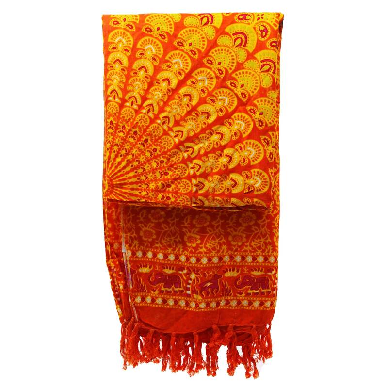 Limetinis oranžinis mandala Sarongs