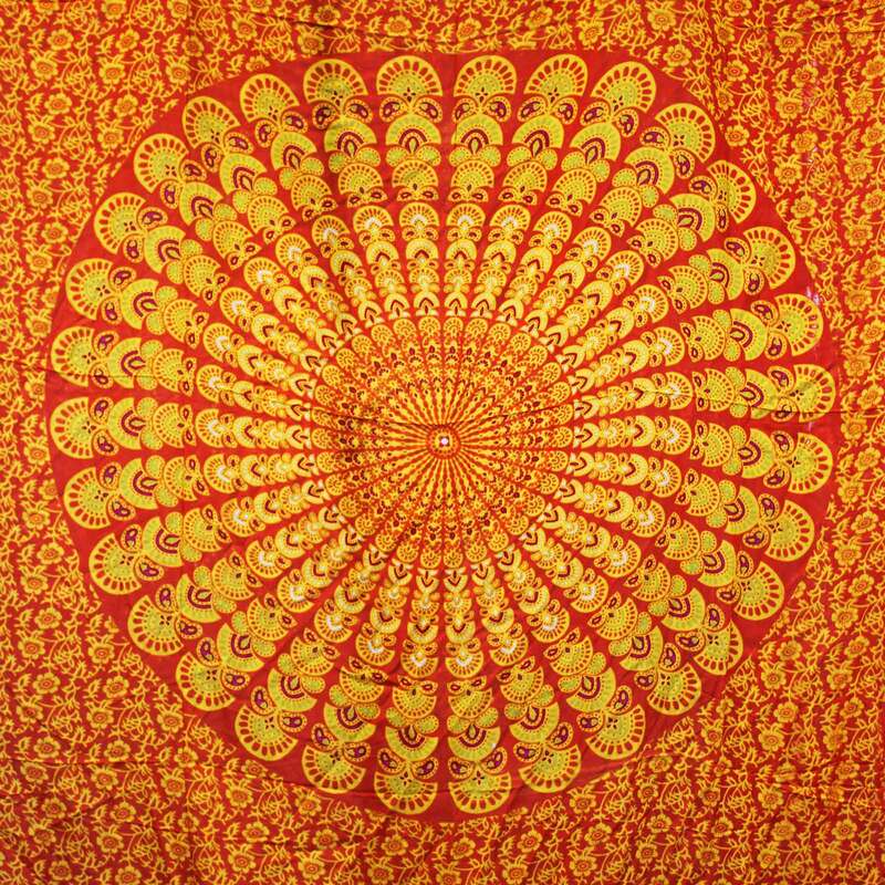 Limetinis oranžinis mandala Sarongs