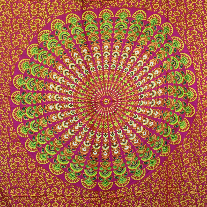 Rubino kalkių mandala Sarongs